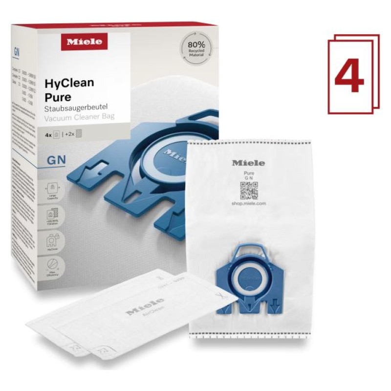 Miele Putekļsūcēja maisiņi 4 gab. (09917730) - GN HyClean