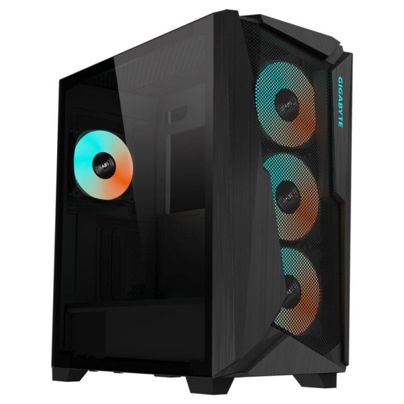 Gigabyte Case|GIGABYTE|C301G V2 BLACK|MidiTower|Case product features Transparent panel|Not included|ATX|EATX|MicroATX|MiniITX|Colour Black|C301GV2