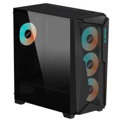 Gigabyte Case|GIGABYTE|C301G V2 BLACK|MidiTower|Case product features Transparent panel|Not included|ATX|EATX|MicroATX|MiniITX|Colour Black|C301GV2