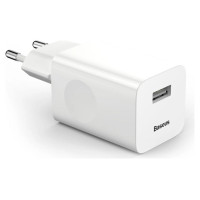 Baseus Charging Quick Charger CCALL-BX02 USB-A 24W QC 3.0 Network Charger - White