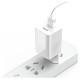 Baseus Charging Quick Charger CCALL-BX02 USB-A 24W QC 3.0 Network Charger - White