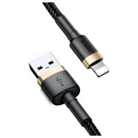 Baseus Cafule USB-A / Lightning 2.4A QC 3.0 cable 1 m - black and gold