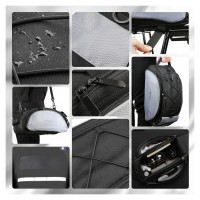 Wozinsky bike carrier bag with shoulder strap 13l black (WBB1BK)