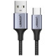 Ugreen US288 60126 USB-A / USB-C QC 3.0 3A 1m Cable - Gray