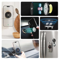 Wozinsky Self-adhesive Magnetic Car Dashboard Mount Black (WMH-02)