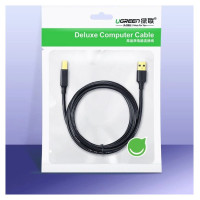 Ugreen USB Type B printer cable (male) - USB 2.0 (male) 480 Mbps 1.5 m black (US135 10350)