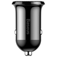 Baseus Grain Pro car charger 2x USB 4.8 A black (CCALLP-01)