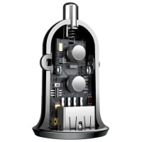 Baseus Grain Pro car charger 2x USB 4.8 A black (CCALLP-01)