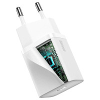 Baseus Super Si 1C fast charger USB Type C 20 W Power Delivery white (CCSUP-B02)