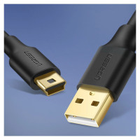 Ugreen 5 pin gold-plated USB cable - mini USB 0.5m black (US132)