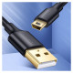Ugreen 5 pin gold-plated USB cable - mini USB 0.5m black (US132)