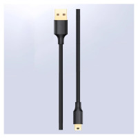 Ugreen 5 pin gold-plated USB cable - mini USB 0.5m black (US132)