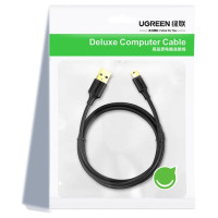 Ugreen 5 pin gold-plated USB cable - mini USB 0.5m black (US132)
