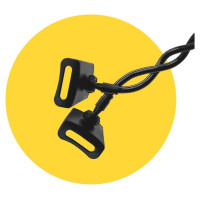 Wozinsky long flexible phone and tablet holder black (WTHBK5)