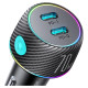 Joyroom 2x USB C 70W car charger with LED backlight Joyroom JR-CCN02 - black