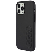 Audi Synthetic Leather iPhone 13 Pro Max 6.7" black/black hardcase AU-TPUPPCIP13PM-TT/D1-BK
