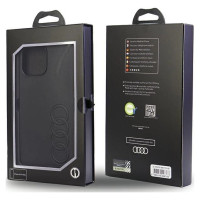 Audi Synthetic Leather iPhone 13 Pro Max 6.7" black/black hardcase AU-TPUPPCIP13PM-TT/D1-BK