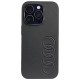 Audi Synthetic Leather iPhone 14 Pro 6.1" black/black hardcase AU-TPUPPCIP14P-TT/D1-BK