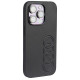 Audi Synthetic Leather iPhone 14 Pro 6.1" black/black hardcase AU-TPUPPCIP14P-TT/D1-BK
