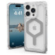 UAG Plyo MagSafe case for iPhone 15 Pro - transparent and silver