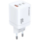 Wozinsky CGWCW 65W USB-A / 2 x USB-C GaN wall charger - white