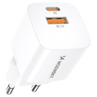 Wozinsky CMWCW 20W USB-C / USB-A wall charger - white