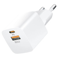 Wozinsky CMWCW 20W USB-C / USB-A wall charger - white