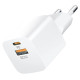 Wozinsky CMWCW 20W USB-C / USB-A wall charger - white
