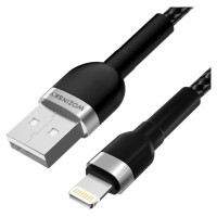 Wozinsky WNBAL2 USB-A / Lightning 2.4A cable 2 m - black