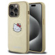 Hello Kitty Leather Kitty Head MagSafe case for iPhone 13 Pro Max - gold