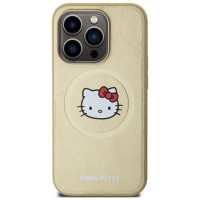 Hello Kitty Leather Kitty Head MagSafe case for iPhone 13 Pro Max - gold