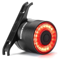 Rockbros Q3 Rear Bike Light with Smart Stop System - Black