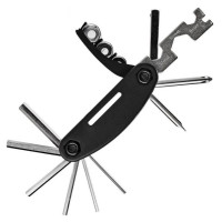 Rockbros GJ1601 16-in-1 multi-tool for bicycle repair - black