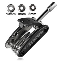 Rockbros GJ1601 16-in-1 multi-tool for bicycle repair - black