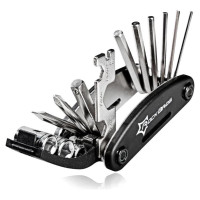 Rockbros GJ1601 16-in-1 multi-tool for bicycle repair - black