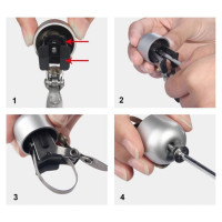 Rockbros 15-1BBK retro bicycle bell - black