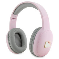 Hello Kitty Metal Logo Bluetooth on-ear headphones - pink