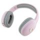 Hello Kitty Metal Logo Bluetooth on-ear headphones - pink