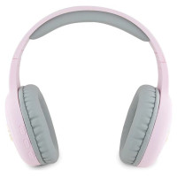 Hello Kitty Metal Logo Bluetooth on-ear headphones - pink