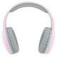 Hello Kitty Metal Logo Bluetooth on-ear headphones - pink