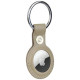 Audi Synthetic Leather AirTag case - beige