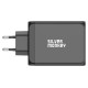 Silver Monkey SMA153 200W GaN charger 3xUSB-C PD USB-A QC 3.0 - black