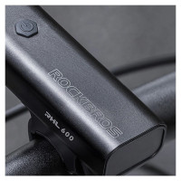Rockbros RHL600 front bicycle light 600lm 2600mAh IPX6 - black
