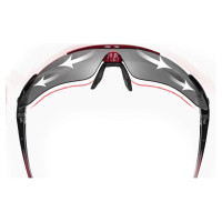 Rockbros 10001 polarizing cycling glasses - black and red