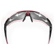 Rockbros 10001 polarizing cycling glasses - black and red
