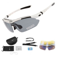 Rockbros 10002 polarizing cycling glasses - white