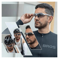 Rockbros 10002 polarizing cycling glasses - white