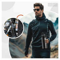 Rockbros 35210029001 thermal bottle for bicycle drinks 550 ml - black