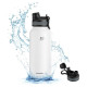 Rockbros 35210029005 thermal bicycle bottle for drinks 550 ml - white