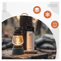 Rockbros 35210029005 thermal bicycle bottle for drinks 550 ml - white